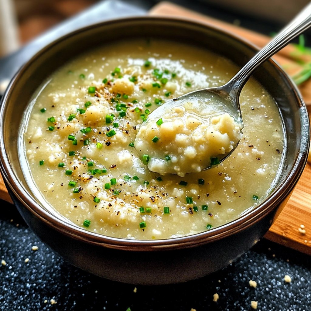 Cremige Blumenkohlsuppe mit einfachen Zutaten