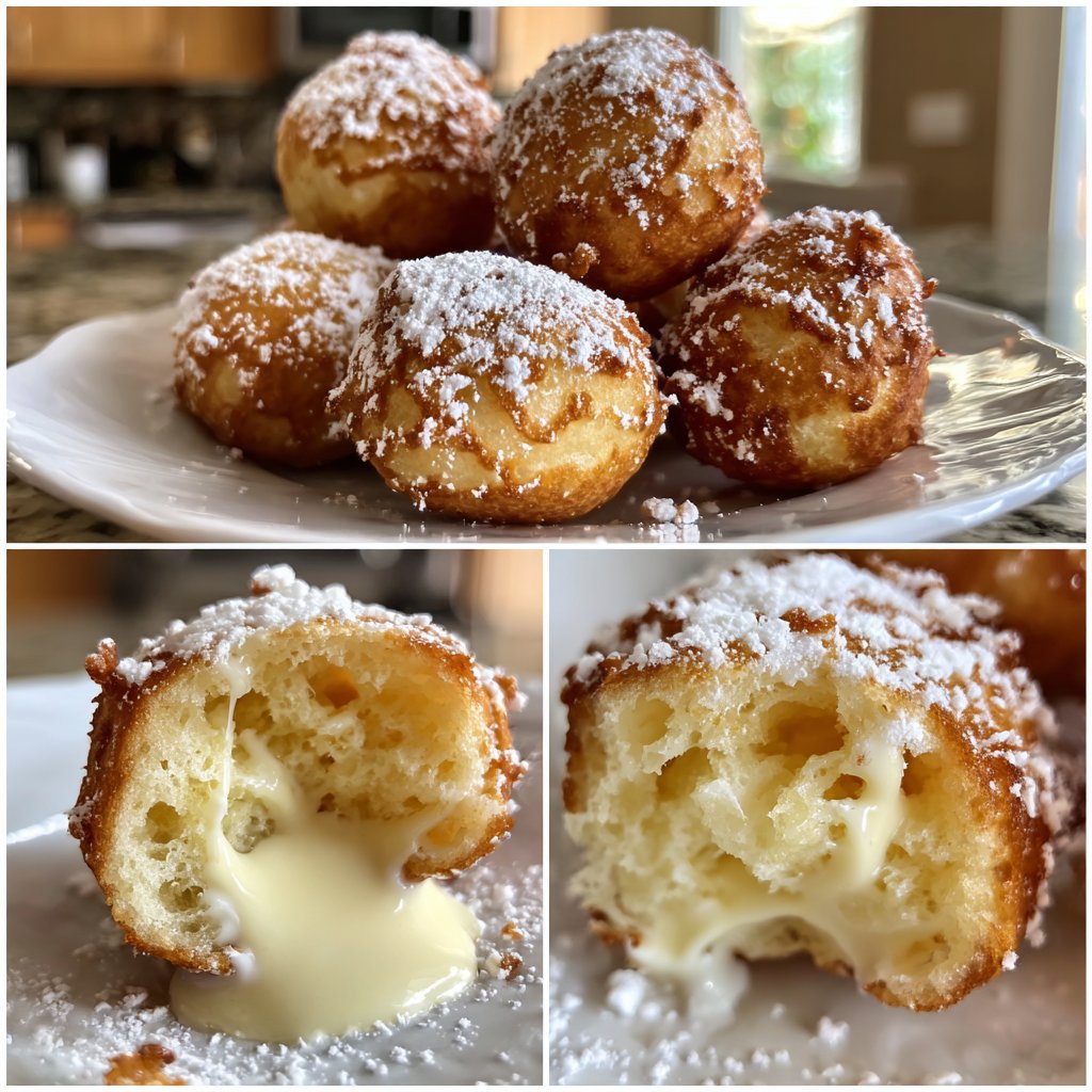 Quarkbällchen mit Vanillequark