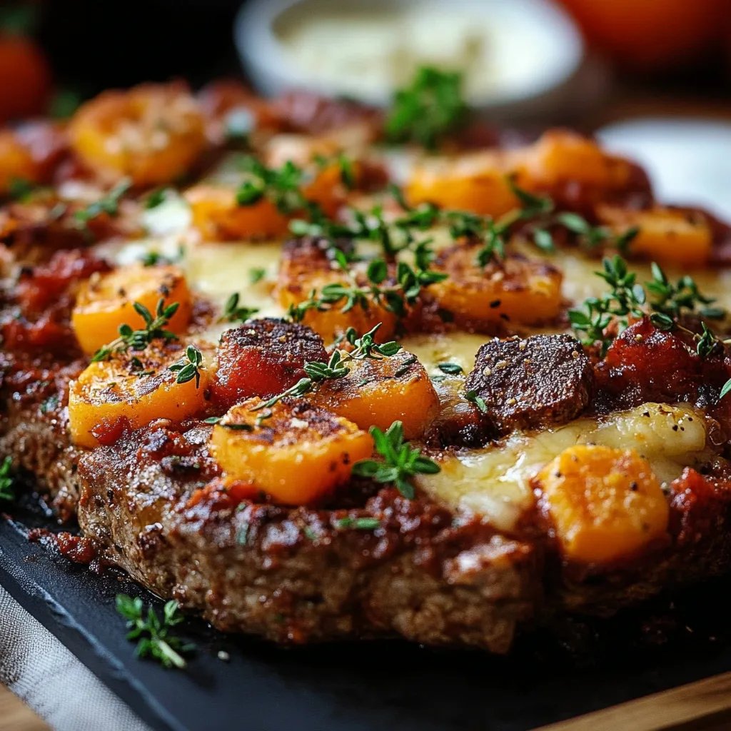 Süßkartoffel-Hackfleisch-Auflauf mit Feta