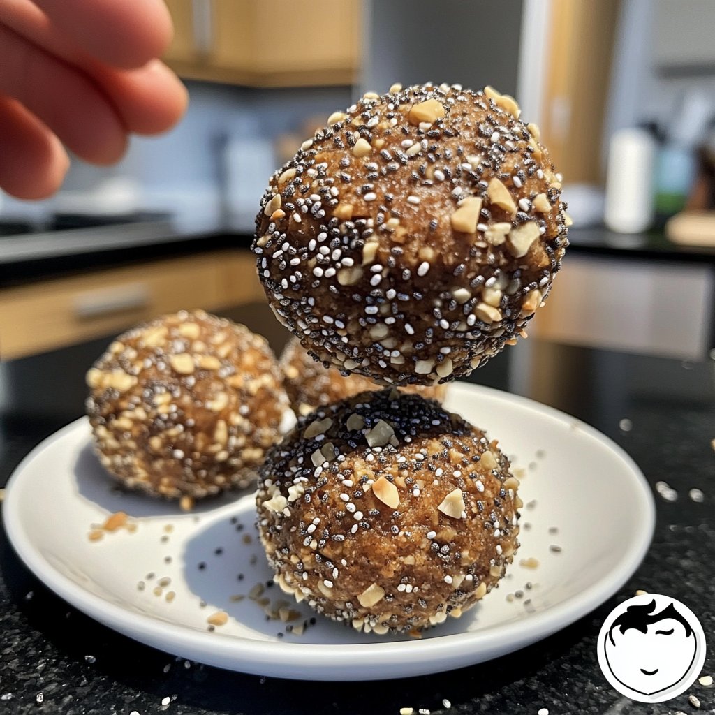 Protein Bällchen mit Chiasamen