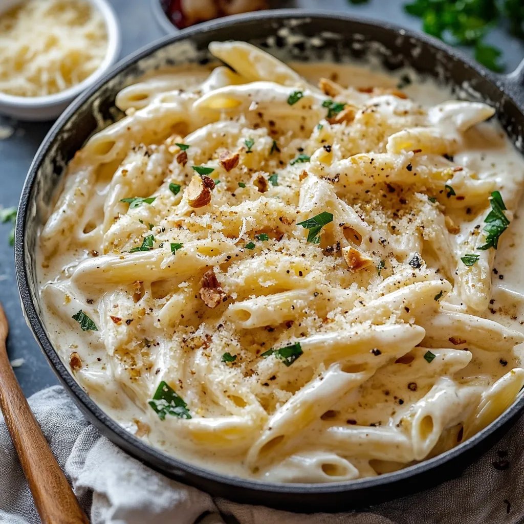 One Pot Creamy Garlic Pasta
