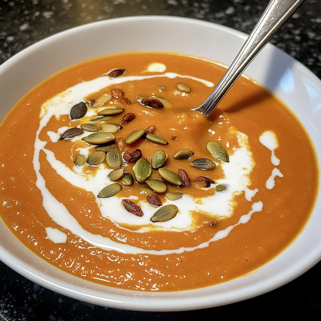 Kürbissuppe aus dem Ofen