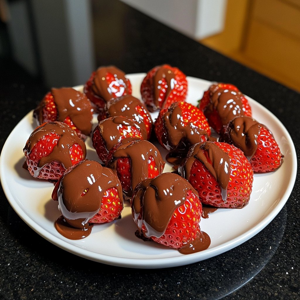 Erdbeeren mit Schokolade Rezept
