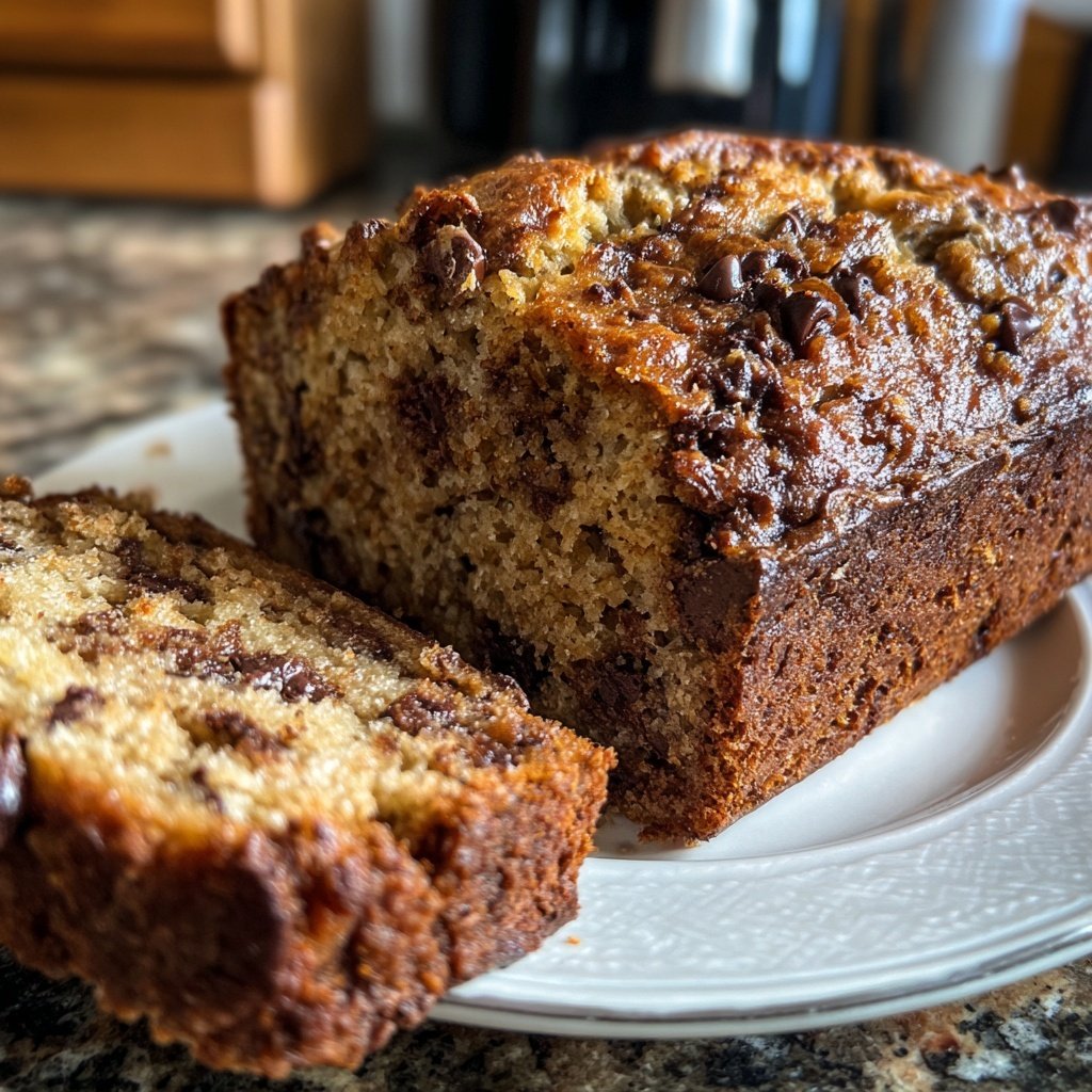 Bananenbrot mit Schoko-Drops