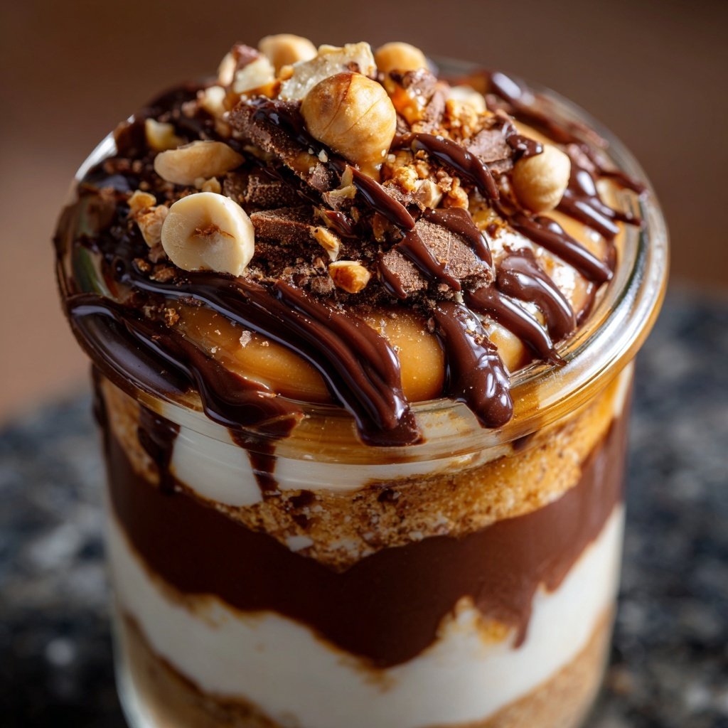 Toffifee-Dessert im Glas