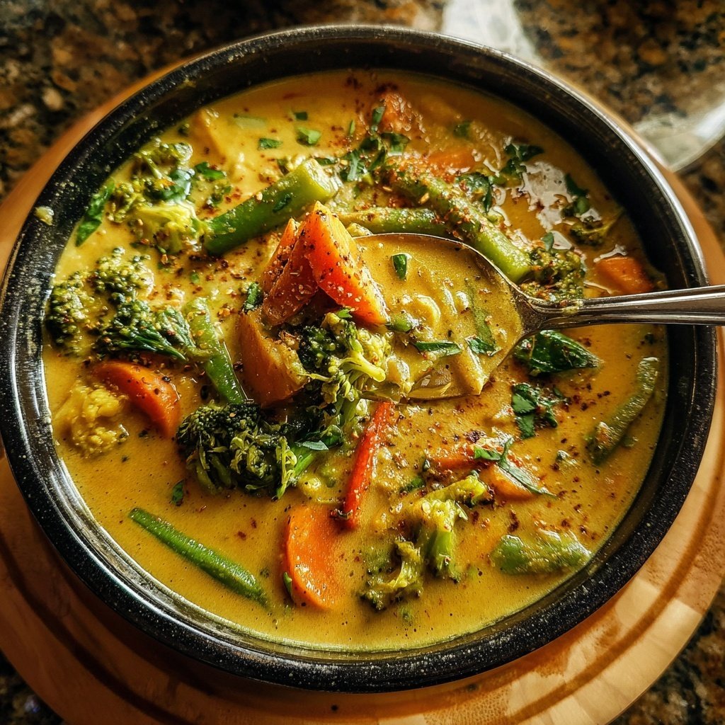 Vegetarisches Curry mit Kokosmilch