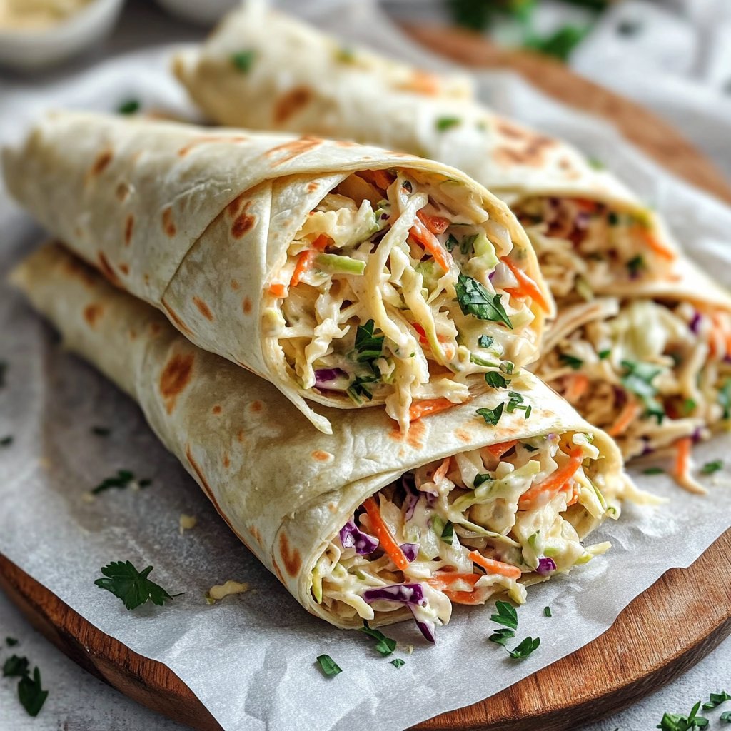 Wraps mit Krautsalat