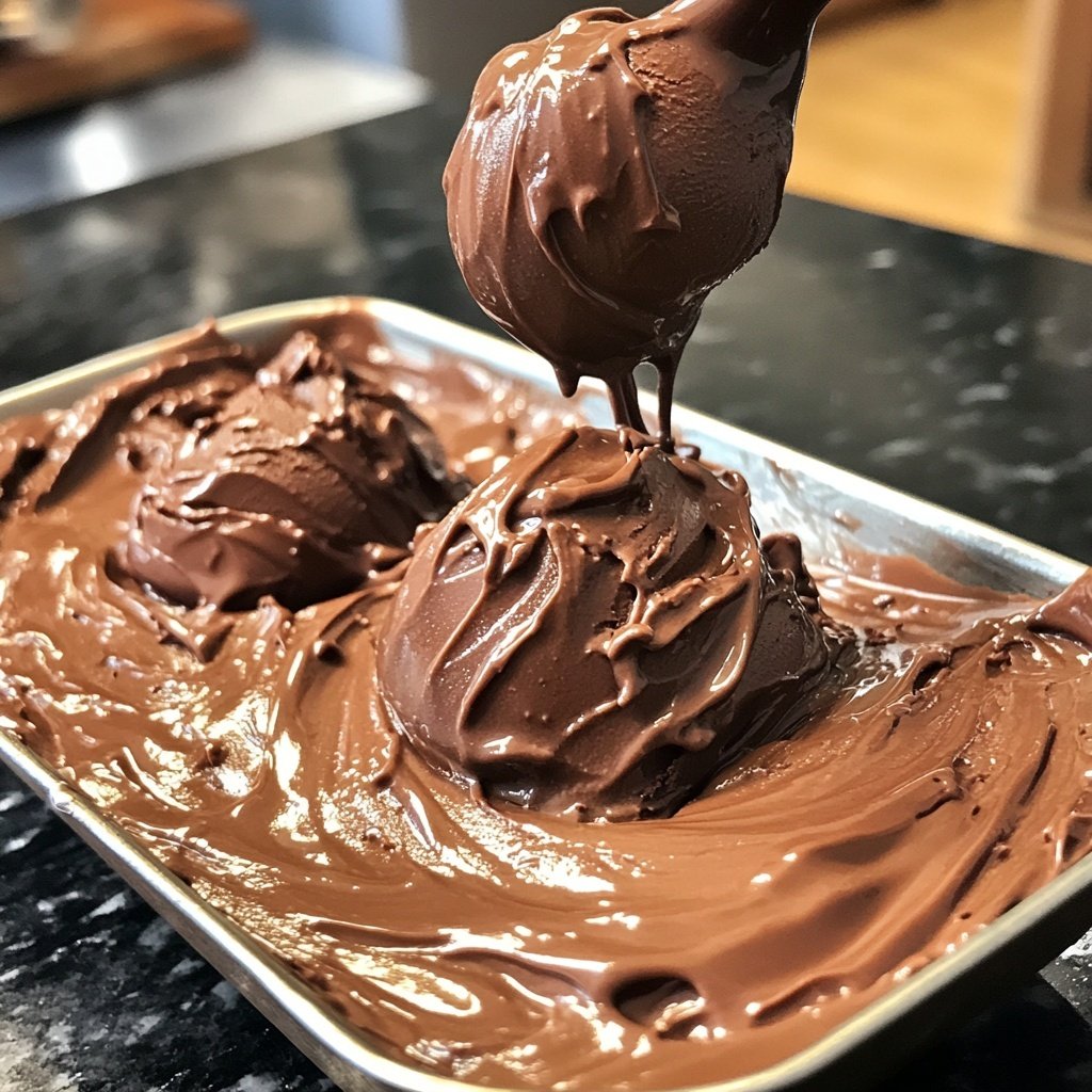 Schokoeis ohne Eismaschine